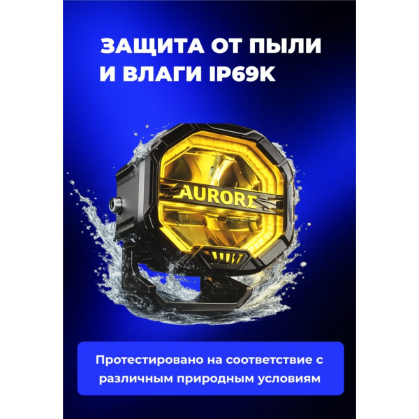 AUROAURORA светодиодная фара ALO-T-W-4-R12T3-AW 40 Вт круглая