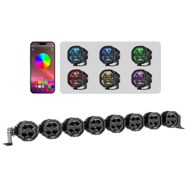 AURORA светодиодная балка ALO-W-4-R12T3-Q-APP-D8 320 Вт прямоугольная