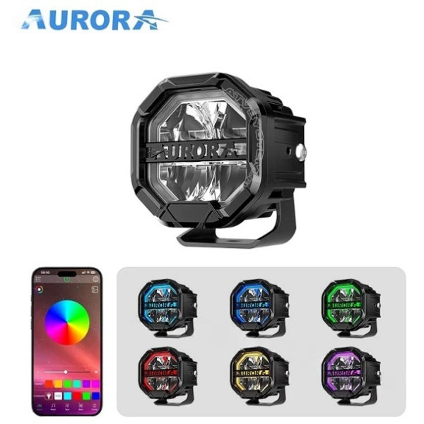 AURORA светодиодная фара ALO-W-4-R12T3-Q-APP 40 Вт квадратная