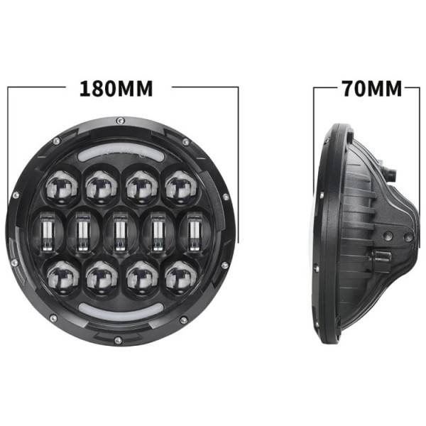 LOYO светодиодная фара LY-7-105W-X 105 Вт круглая