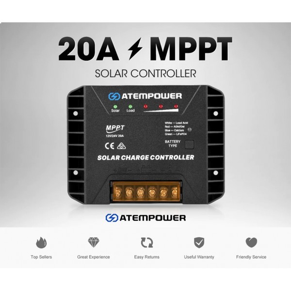 Контроллер заряда для батареи AP-MPPT-20A-LFP
