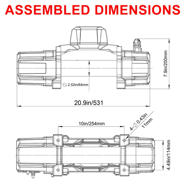 Лебедка электрическая RUGCEL TANK 13.5K