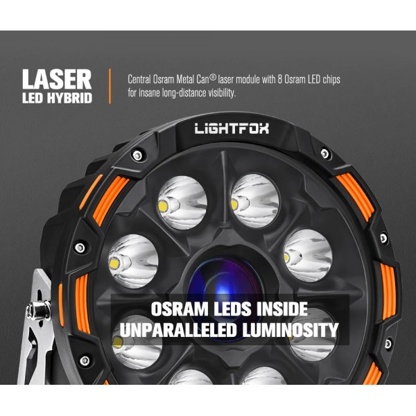 LightFox светодиодная фара LF-DL-9LAS*2 круглая..