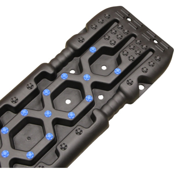 Сэнд-траки GUDES (пара), чёрные, с синими шипами