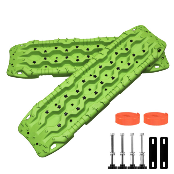 Усиленные сэнд траки GUDES (пара) зеленые, + крепления и стропы